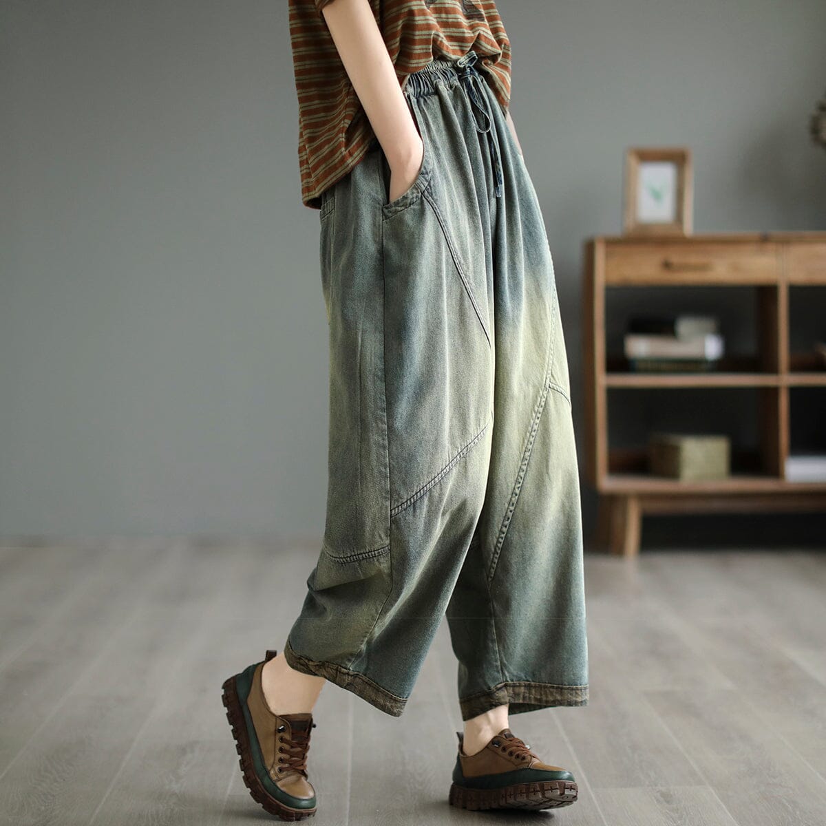 Women Spring Retro Loose Cotton Jeans – Babakud