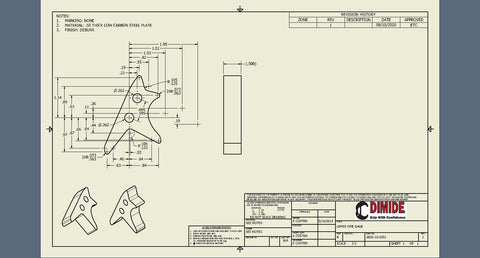 DIMIDE DIY Pipe Shoe Drawing