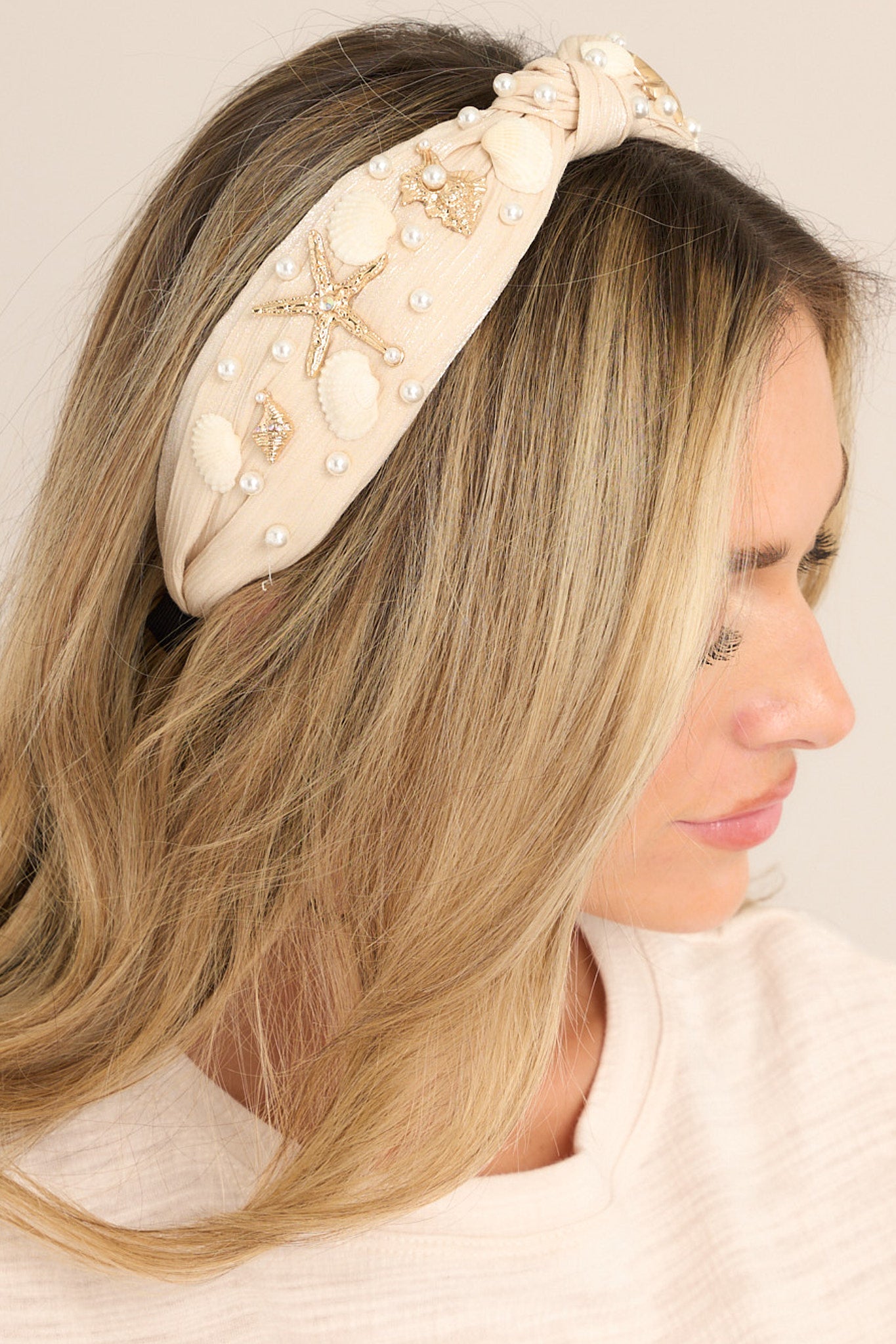 Castles In The Sand Beige Headband