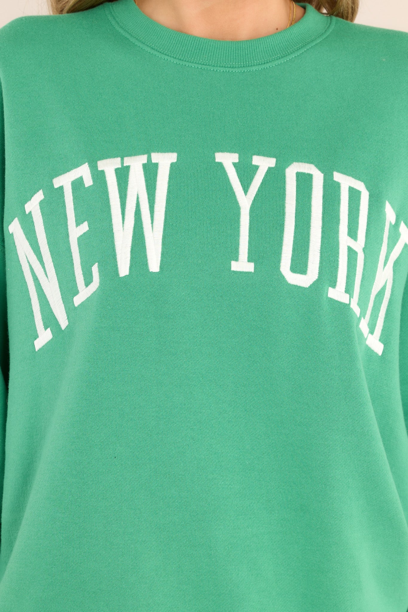 Concrete Jungle Green Embroidered Sweatshirt