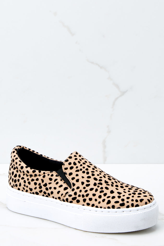 Stylish Cheetah Print Sneakers - Cute 