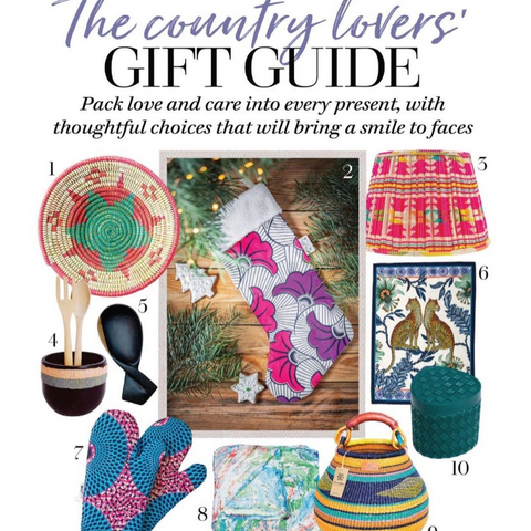 Country Homes & Interiors Christmas gift guide featuring La Basketry