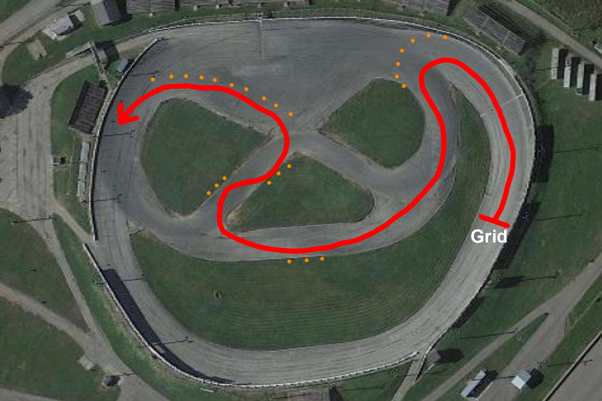 Kil-kare raceway technical layout