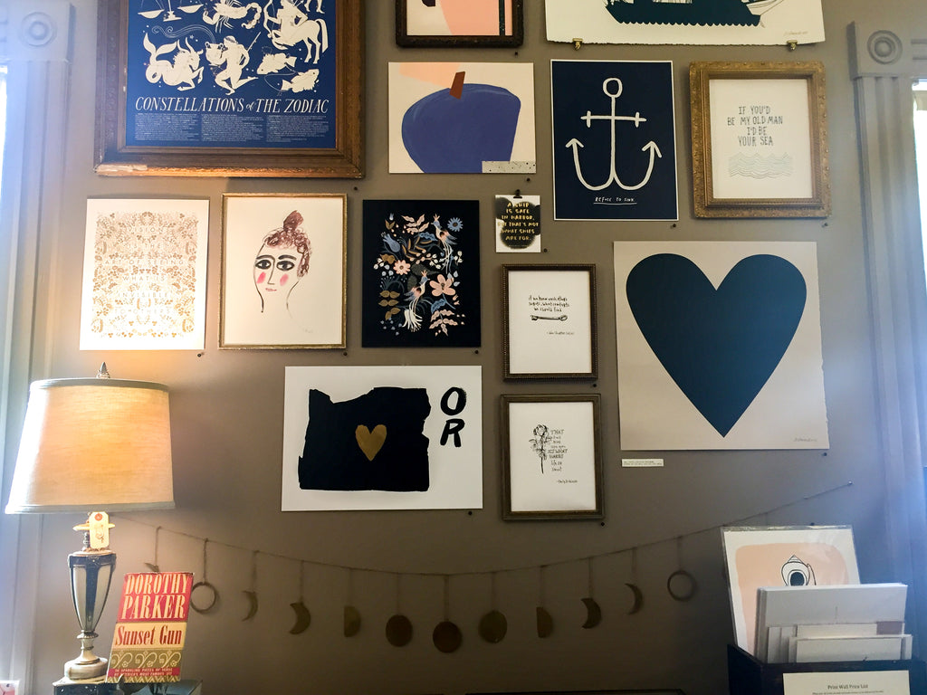 Portland, Oregon boutique Noun offers a whimsical assortment of prints.