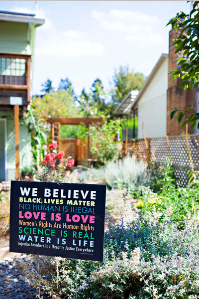 A pretty garden path leads to this Portland, Oregon tiny house.