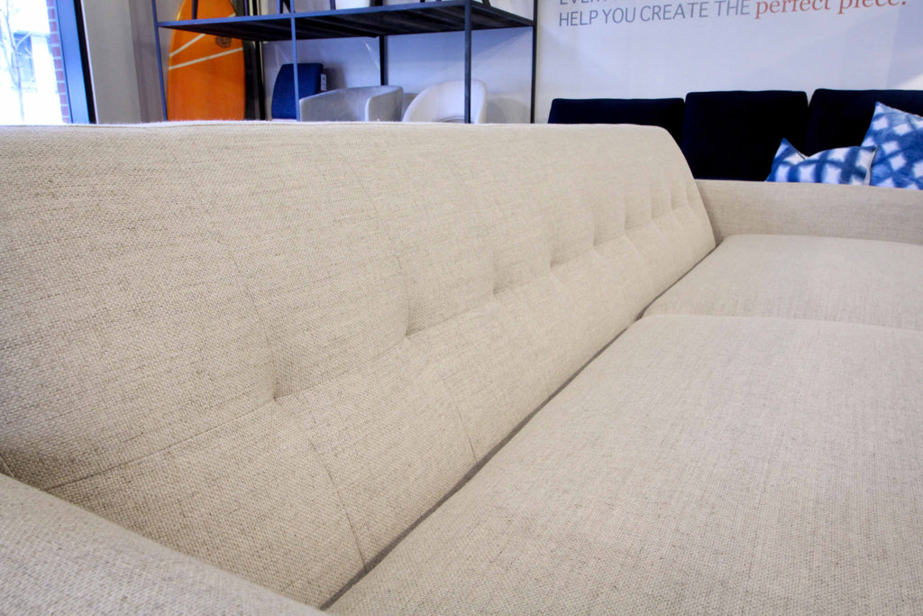 Sofas with Tight Backs and Blind Tufting have less maintenance than loose back cushions