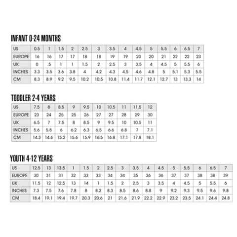 sun san sea wees size chart