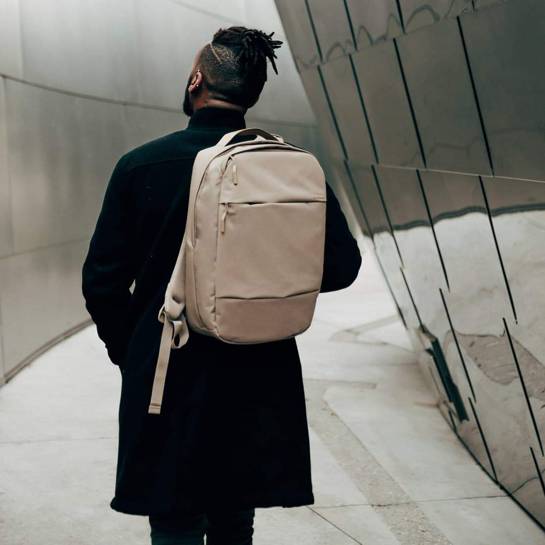 city commuter backpack with diamond ripstop