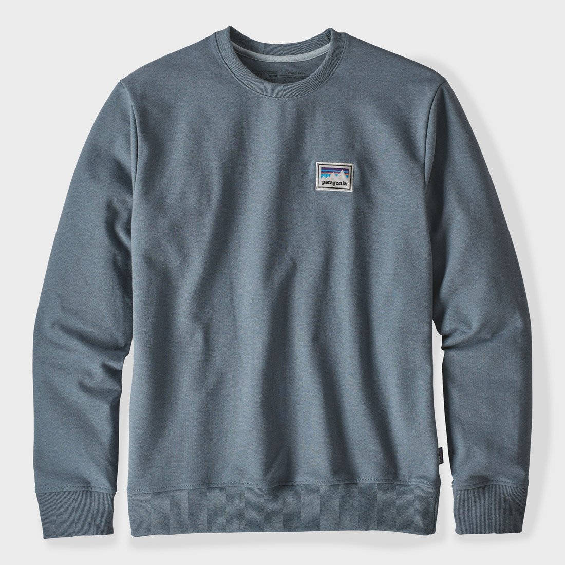 patagonia men's shop sticker patch uprisal crew sweatshirt