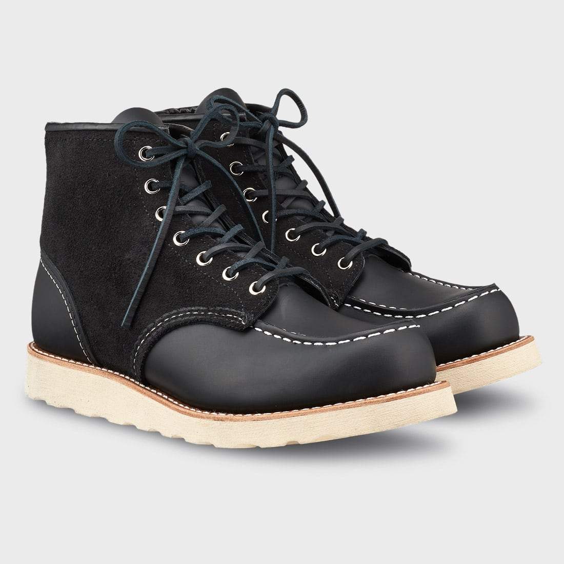 red wing 6 inch moc black