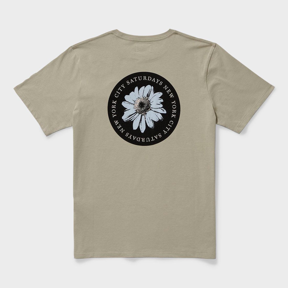 Saturday's NYC Daisy Patch TShirt Stone Green Wayward