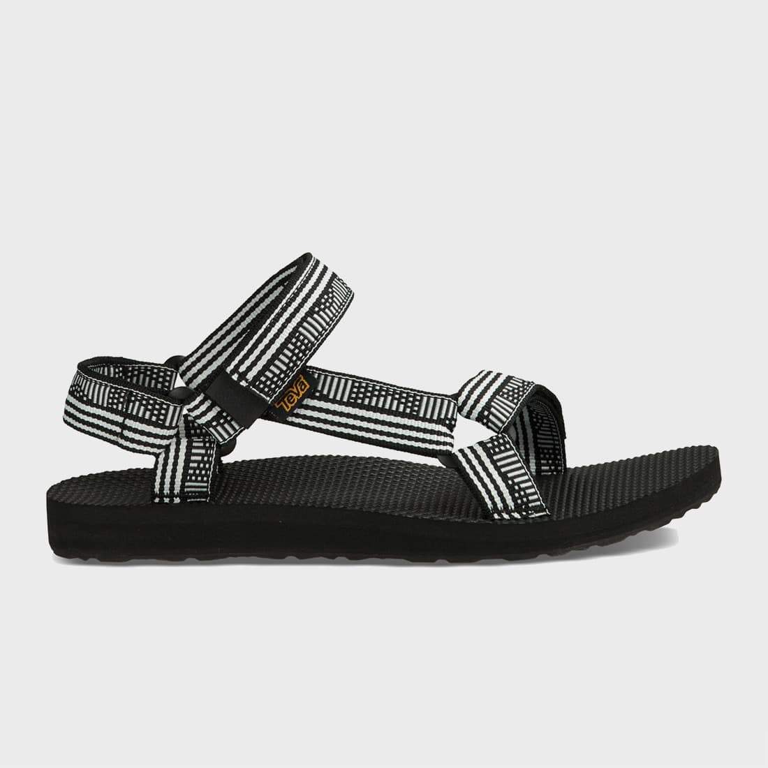 black and white tevas