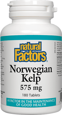 Natural Factors Norwegian Kelp 575 mg 180 Tablets Image 1