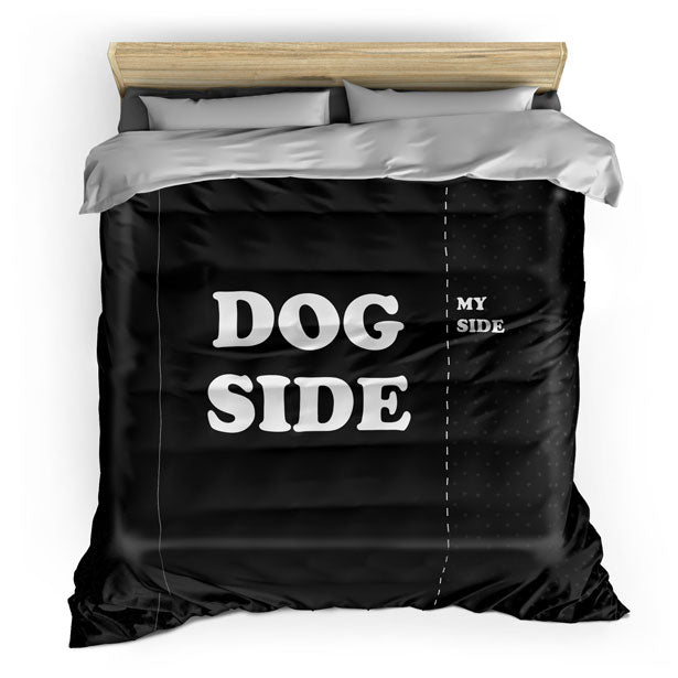 my side dog side duvet cover