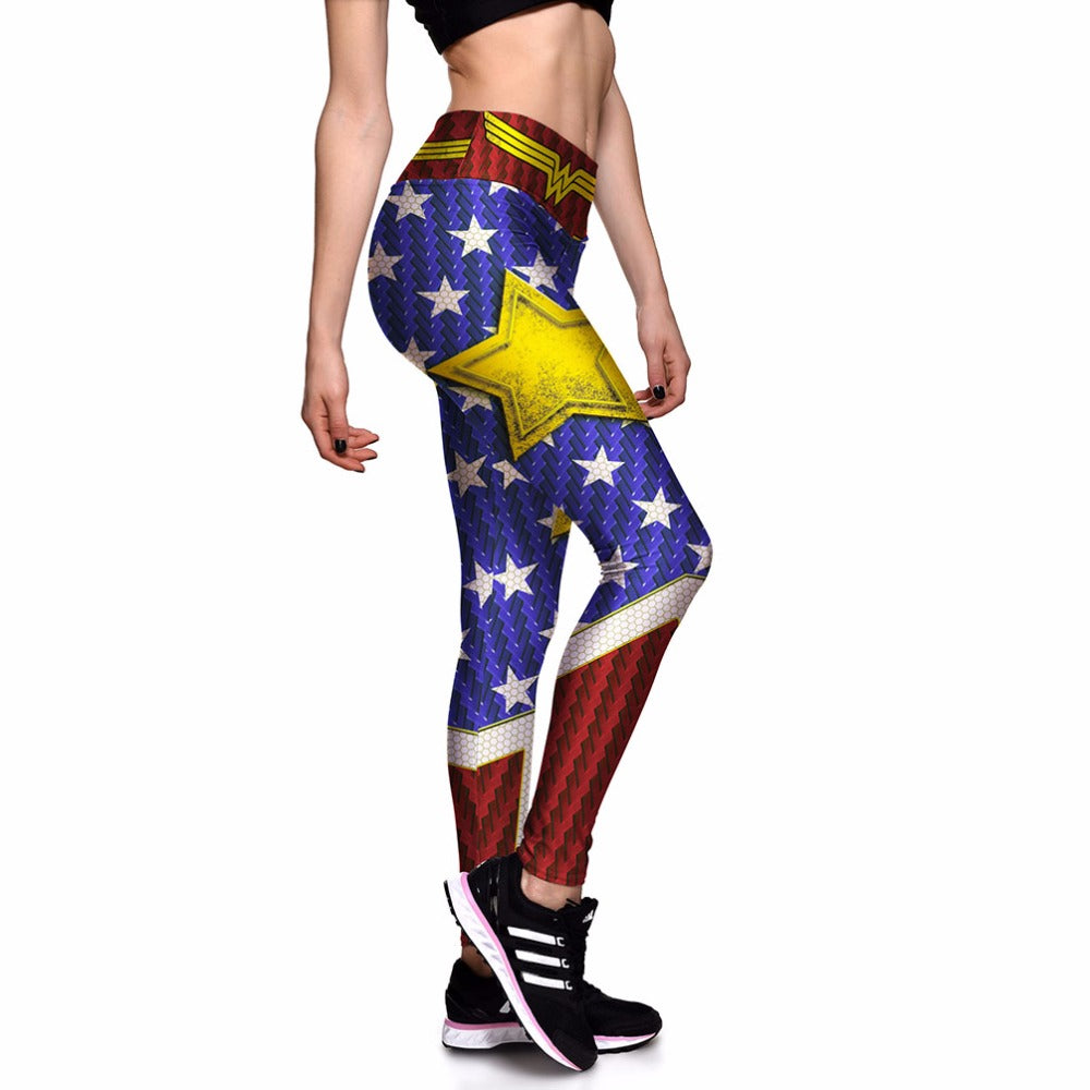 wonder woman gym leggings