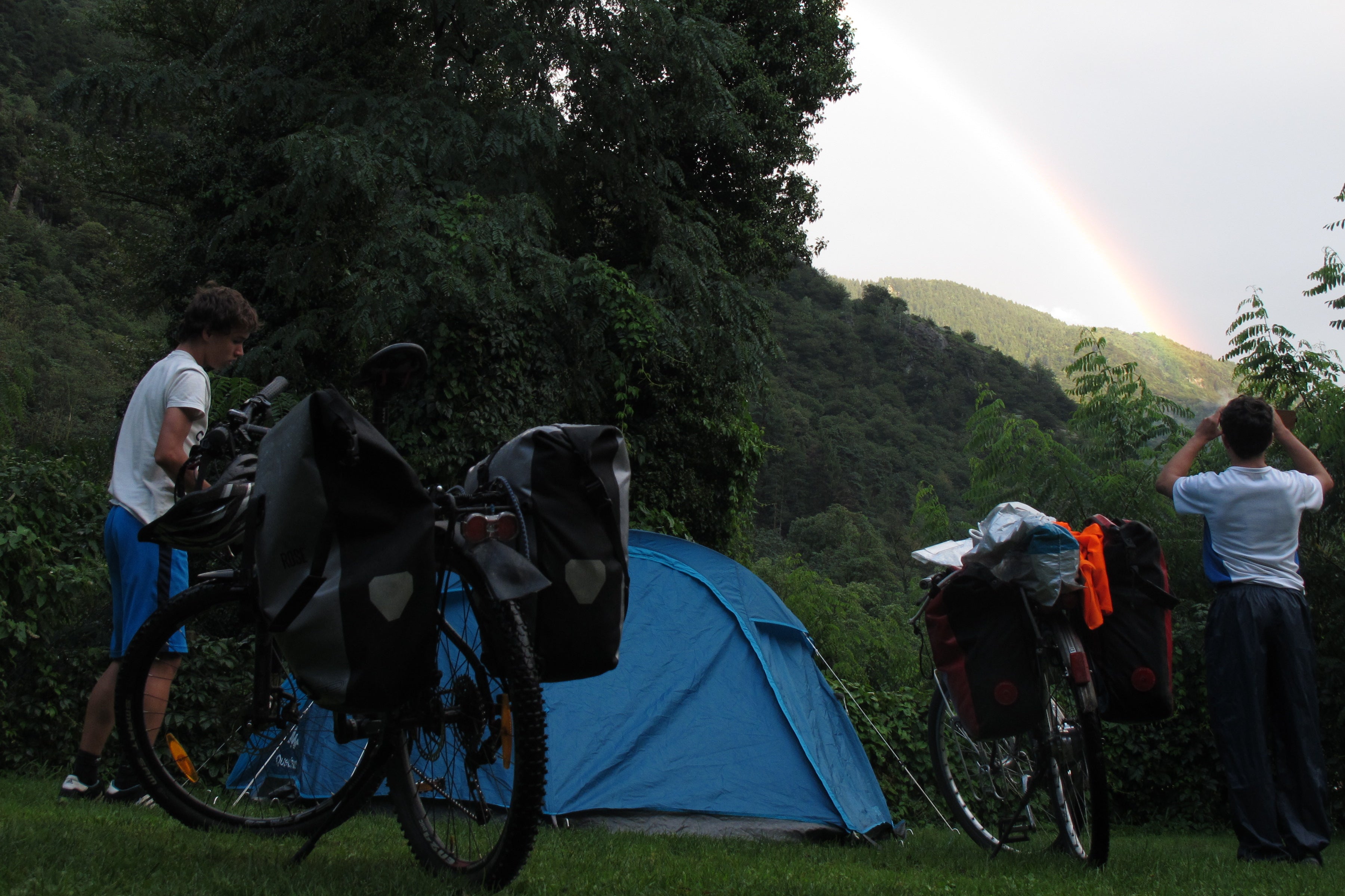 Camping with bikes