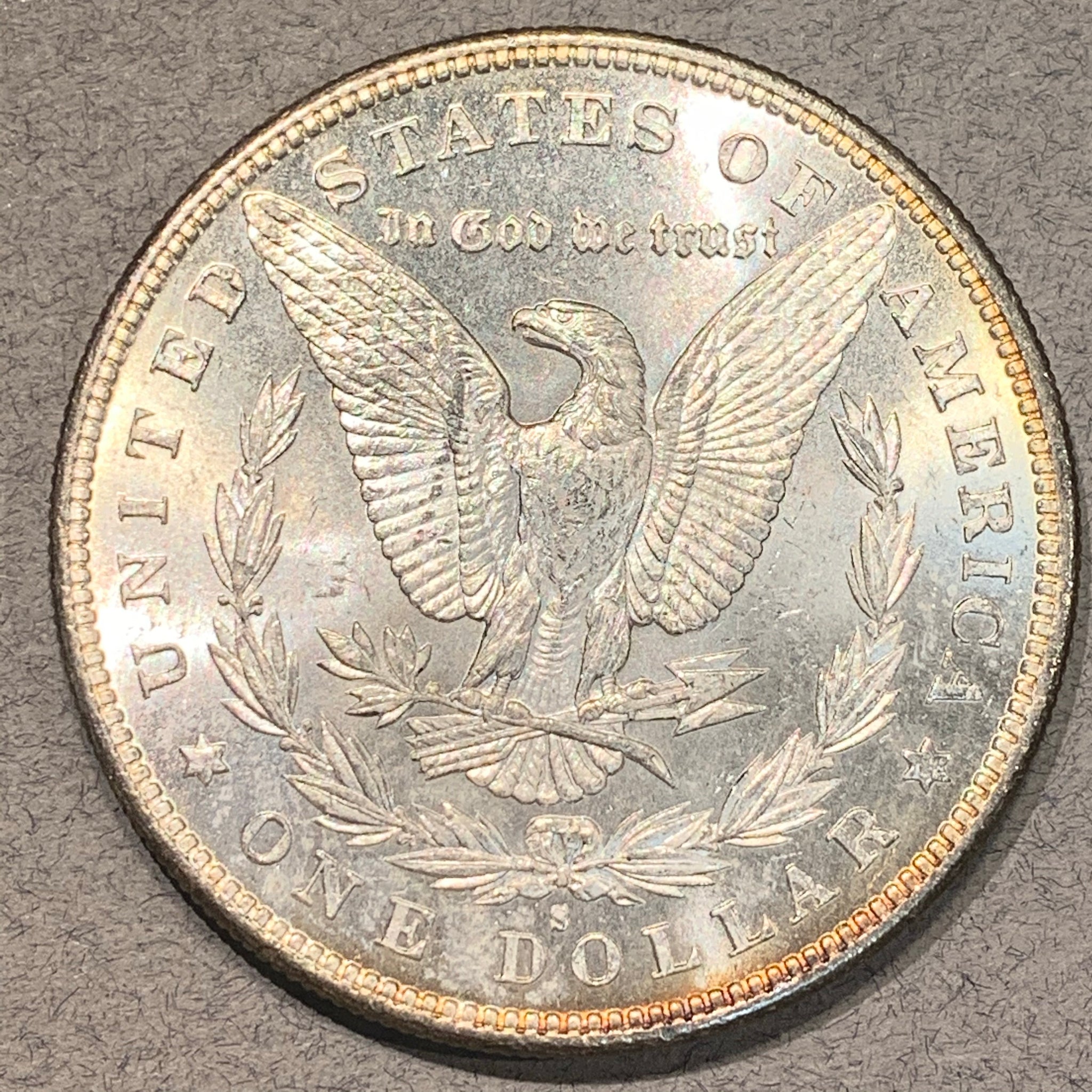 1879 S Morgan Dollar, MS64 PQ, toning! – Cybercoins.net