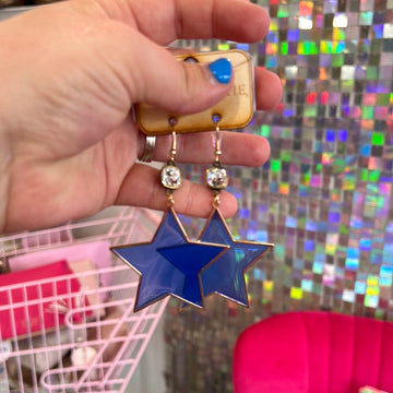 Blue Star Earring