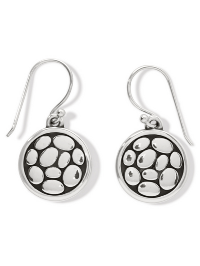 Brighton- Pebble Round Reversible French Wire Earrings