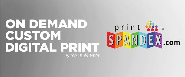 on demand custom digital print 5 yard min print spandex