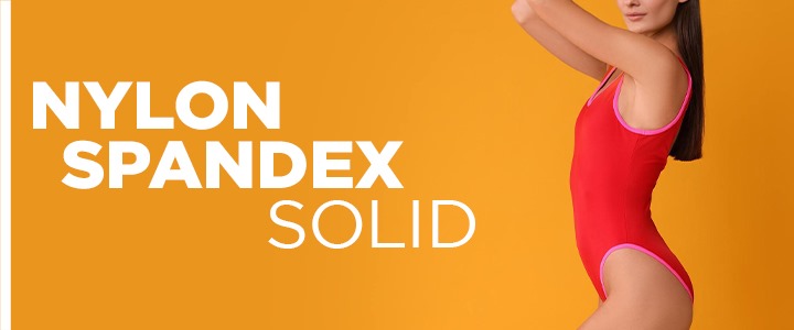 Nylon Spandex solid for swimwear and dancewear