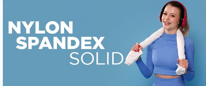 Nylon Spandex solid for swimwear and dancewear