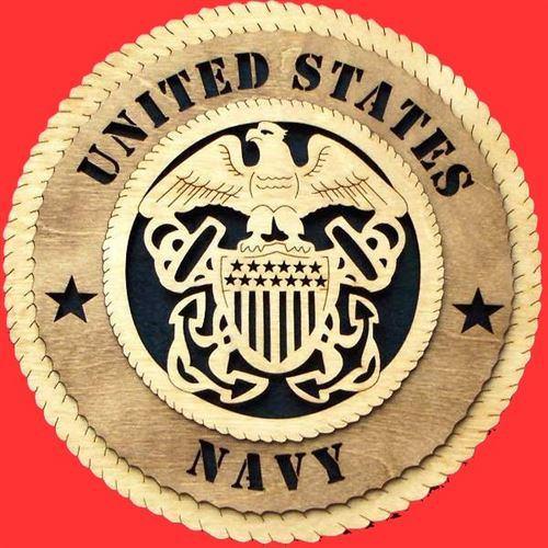 U.S. Navy Ship Plaques - 100% American Made - Laser engraved for