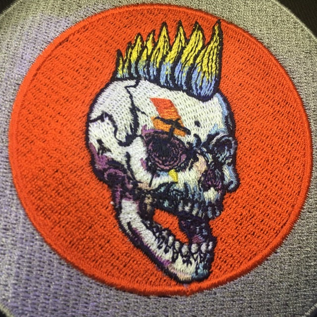 Embroidered Skull Mohawk