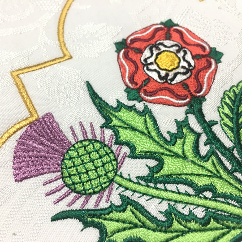 Embroidered Thistle Stole