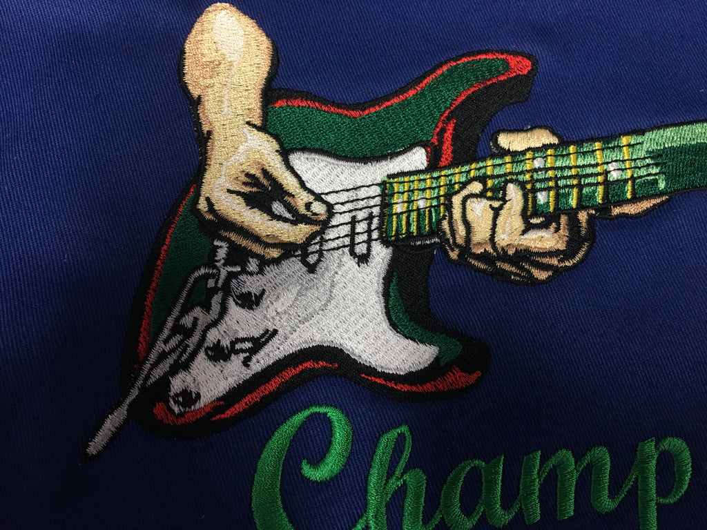 Embroidered Guitar Player