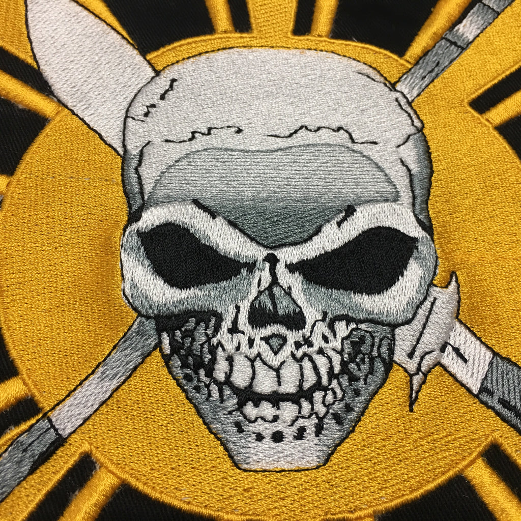 Embroidered Skull Swords