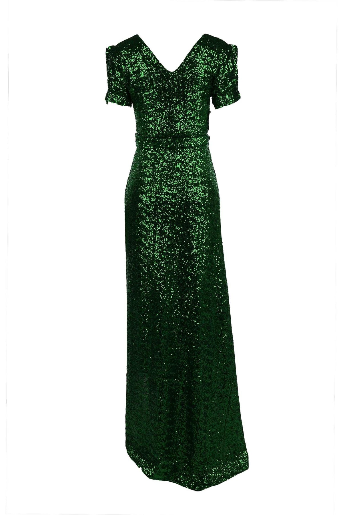Viva Gown in Green Sequin by Lucy Laurita - Leiela