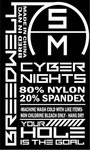 80% nylon, 20% spandex, machine wash cold, hang dry