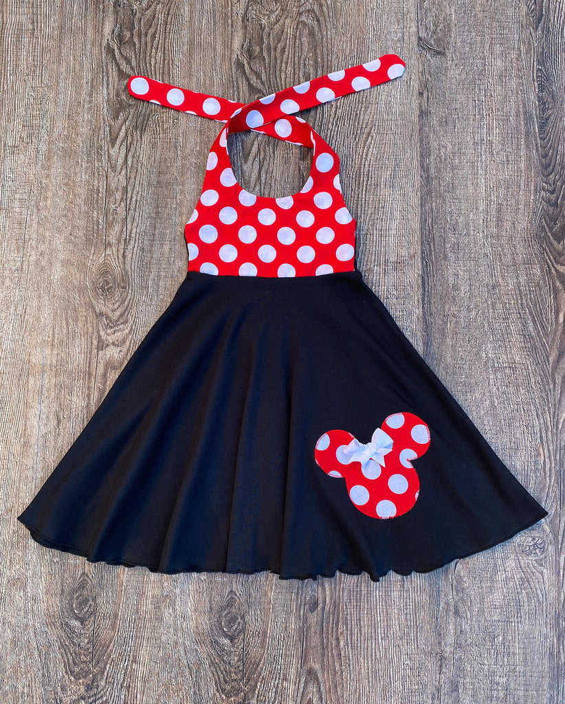 Minnie Mouse Red White Polka Dot Dress | Minnie Mouse Girl Clothes