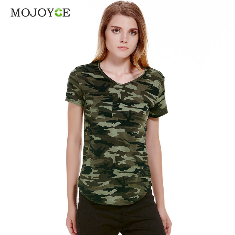 army print t shirt women's