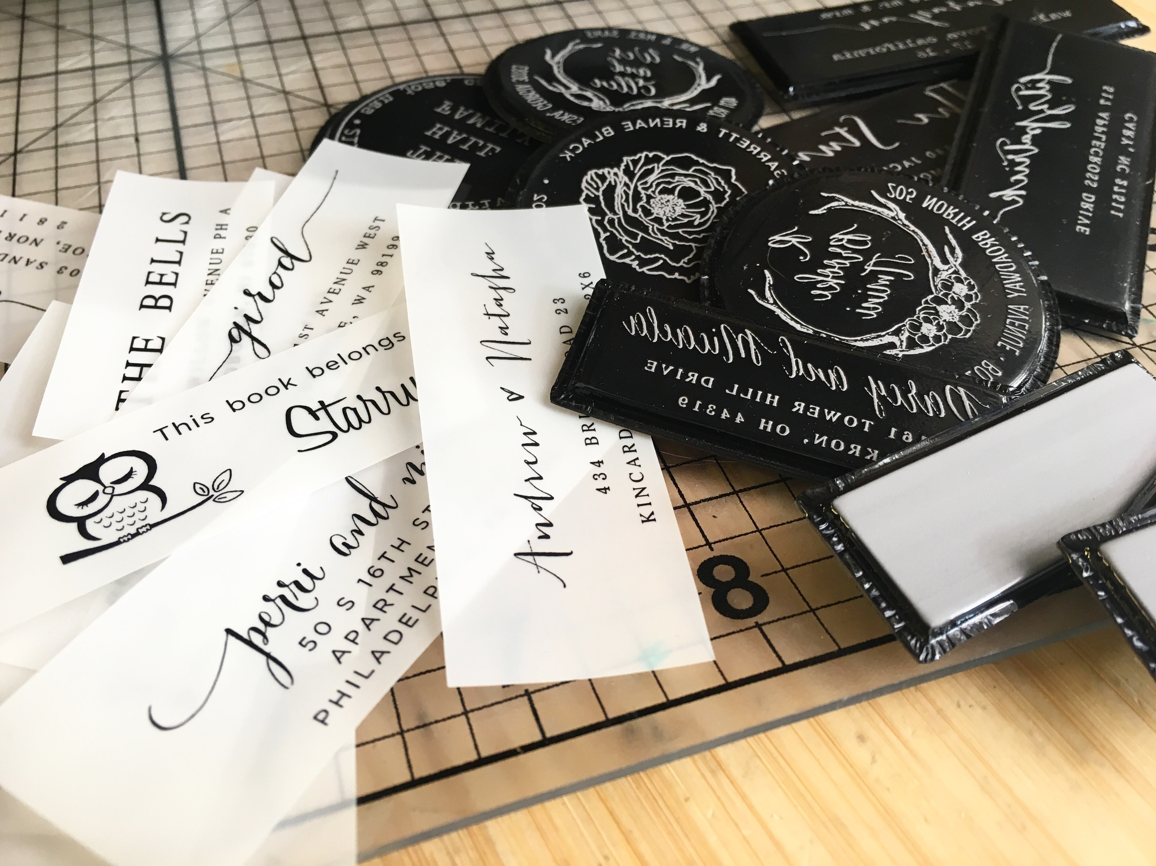 Traditional Monogram Custom Self-Inking Address Stamp from InkMeThis –  INKMETHIS