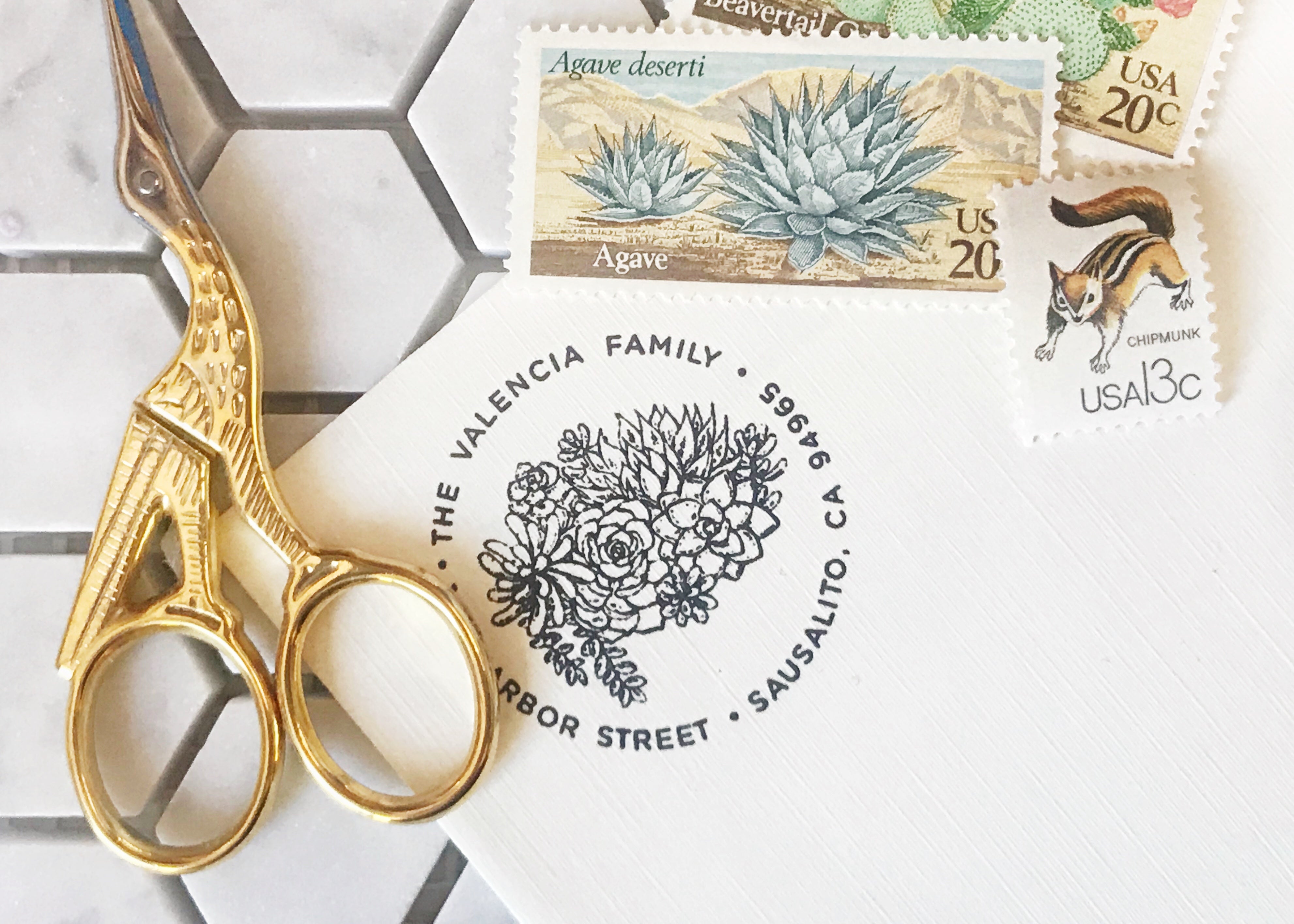 Modern Circle Return Address Stamp – Eldridge Stationers