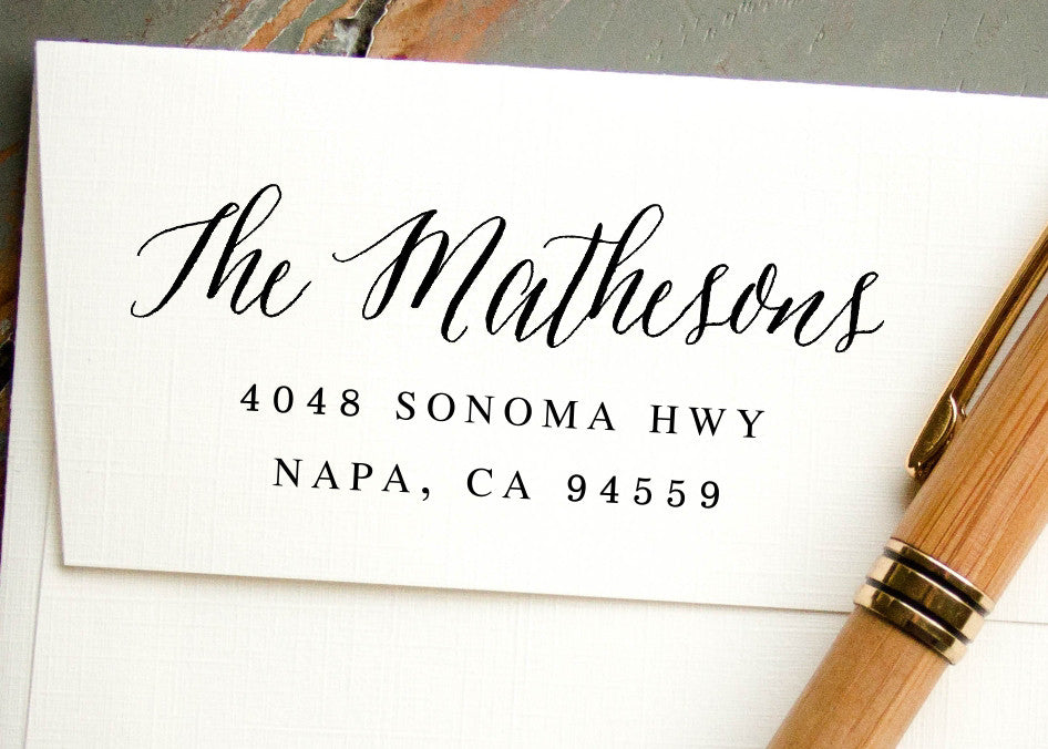 Custom Return Address Stamp-self Inking-personalized Stamp-housewarming  Gift-client Gift-wedding Stamp 