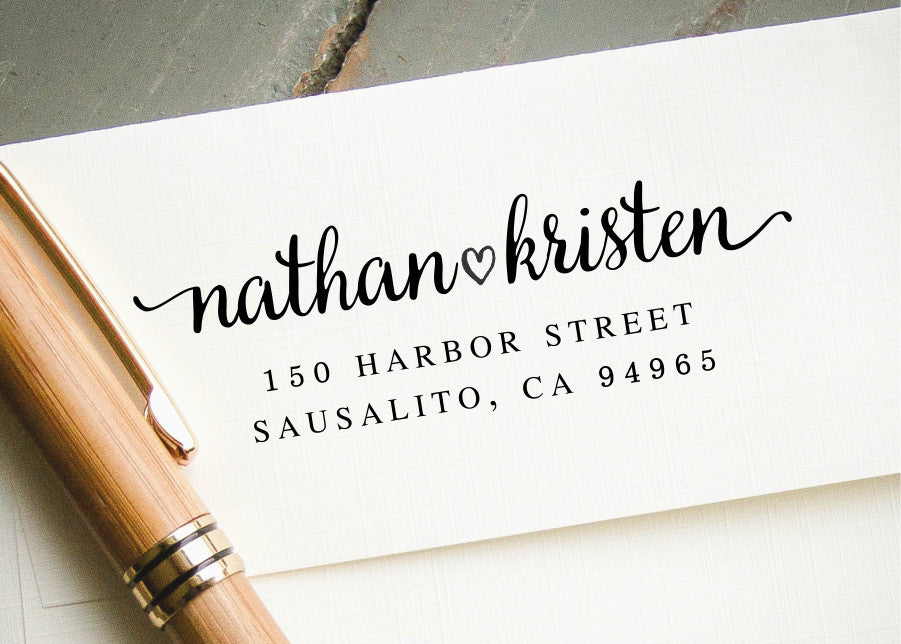 Pre-inked Return Address Stamp #825