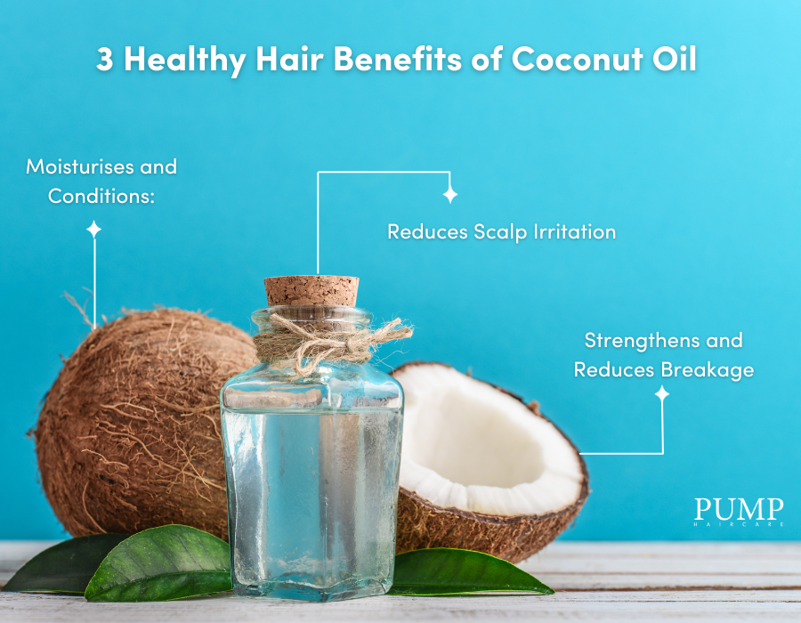 healthy hair benefits of coconut oil