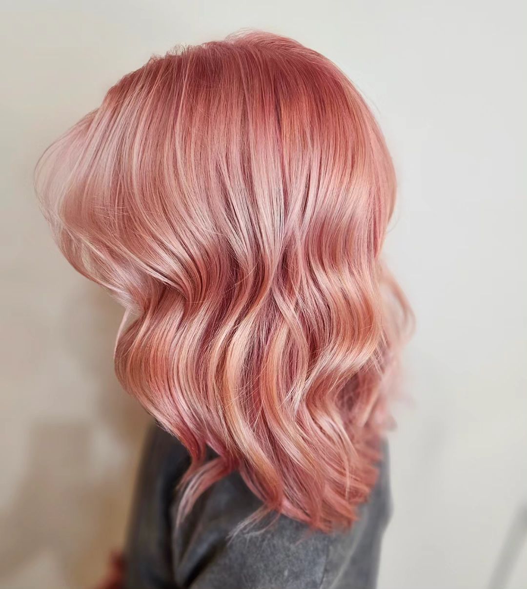 rose gold hair