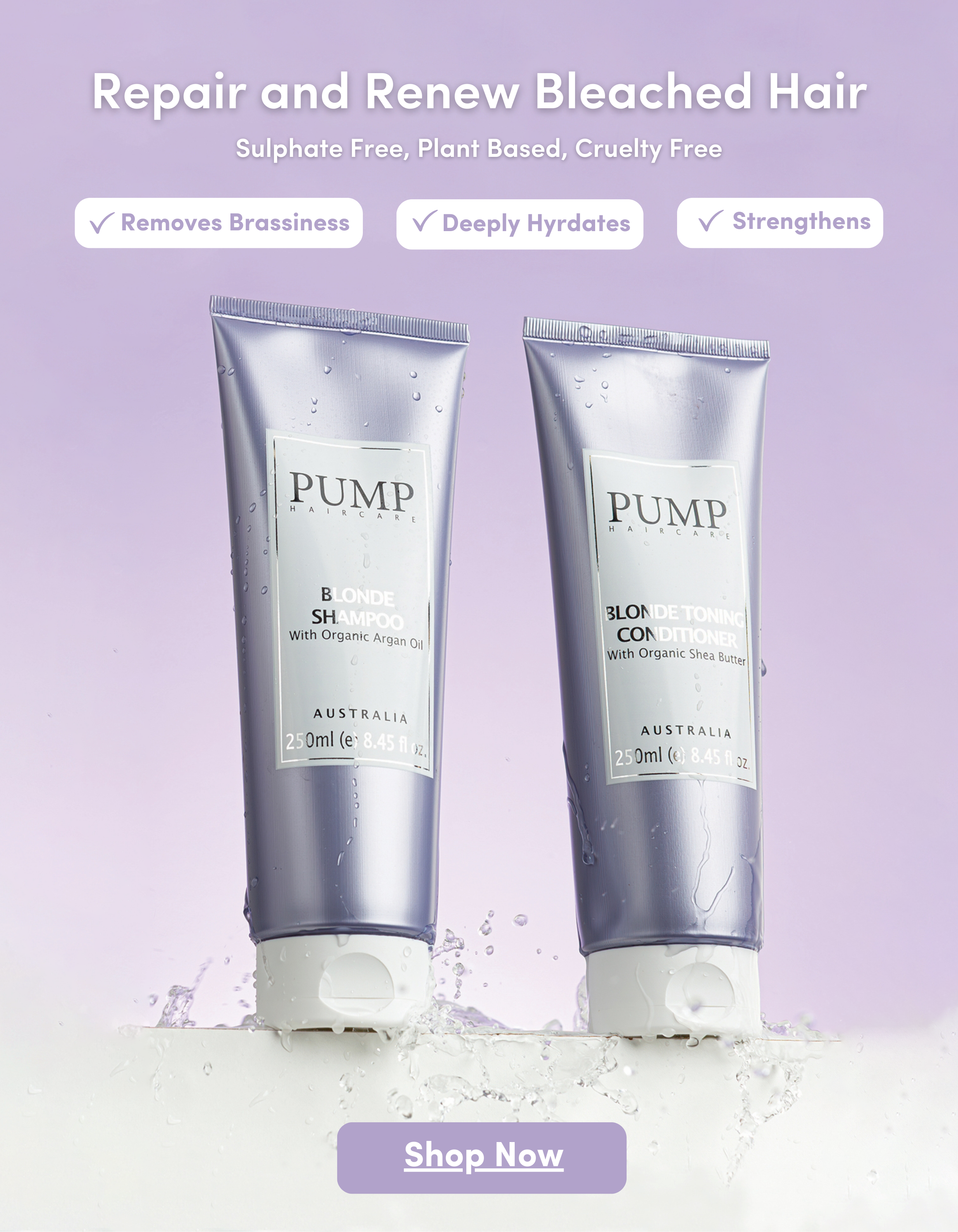 Purple Shampoo and Conditioner