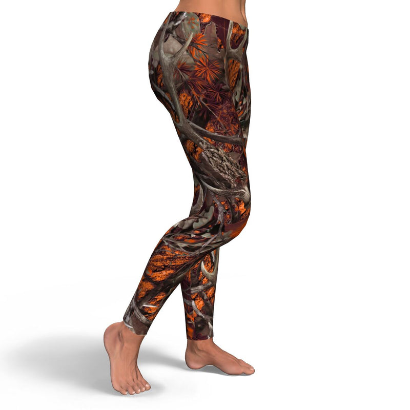 Camo & Country Women's Orange Camo Full Length Leggings | Six Shooter Gifts