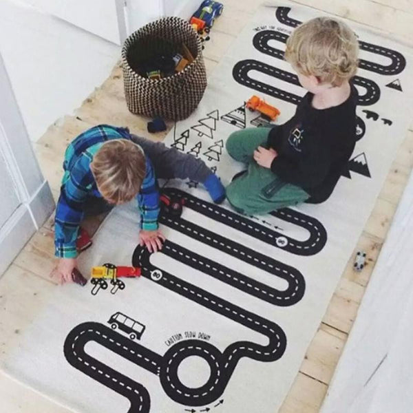 train track play mat