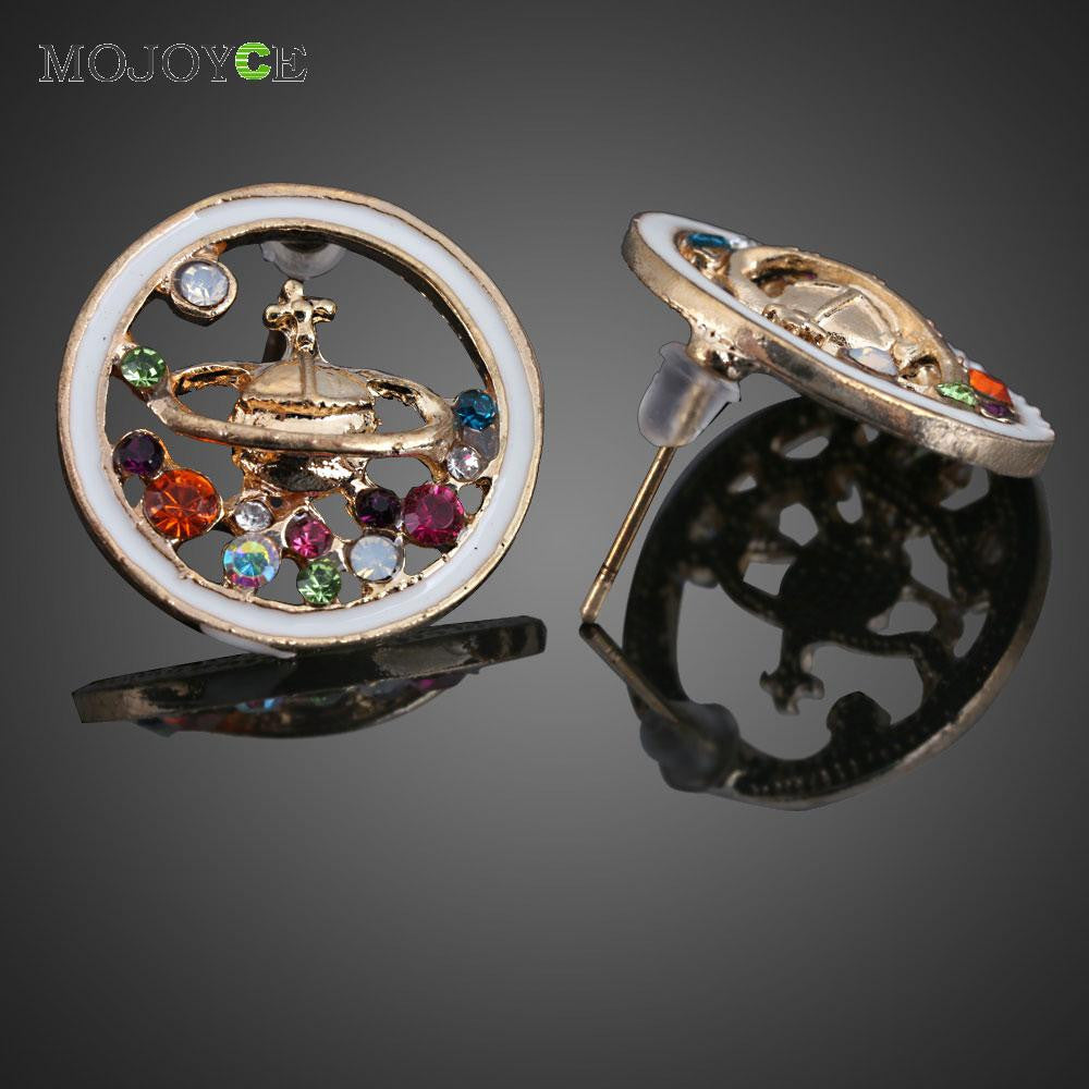 Colorful Crystal Rhinestone Saturn 