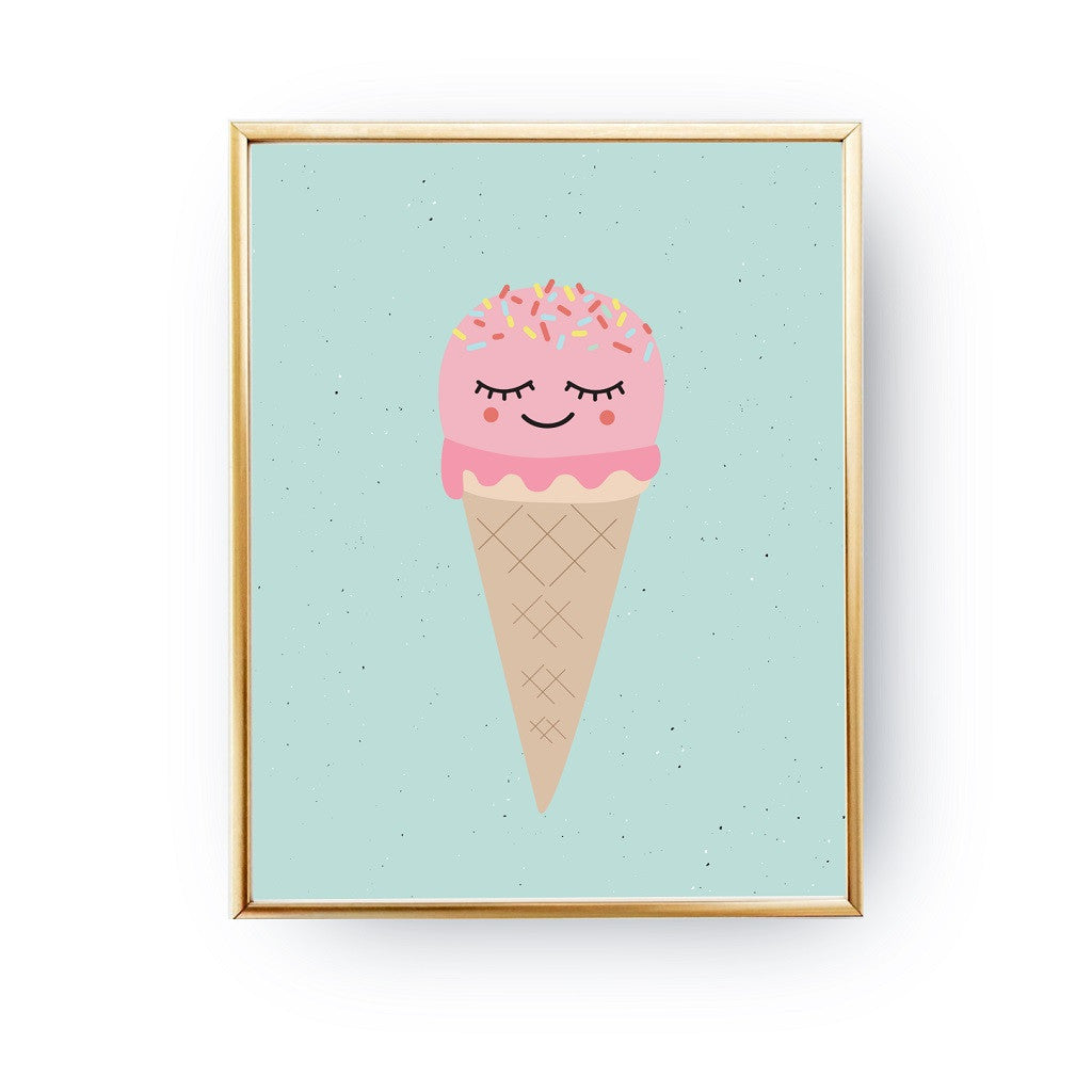 ice cream poster