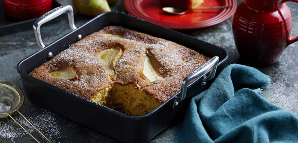 Le Creuset Pear & Treacle Sponge Recipe