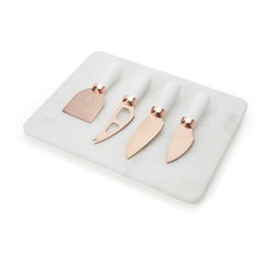 Buy Taylor's Eye Witness Marble Cheese Board and Rose Gold Knife Set