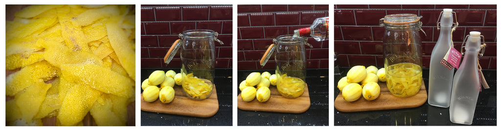 How to make Limoncello Lemon Liqueur by Potters Cookshop