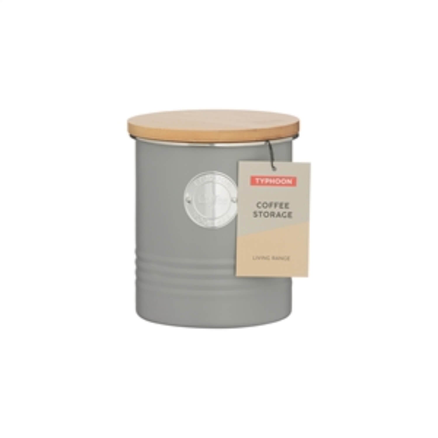 Buy Typhoon Living 3 Piece Canister Set Grey Potters Cookshop   1400.734 Typhoon Living Coffee Canister Grey Packaging 5a7ba076 467f 4f32 Bda9 46e576d73e9e 